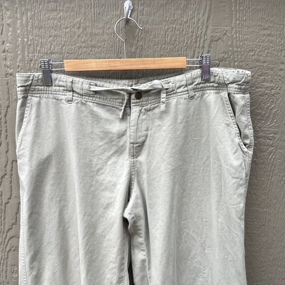 Kuhl‎ Wide Leg Cargo Pants Women's Large Beige Drawstring Waist Cotton - Picture 5 of 10